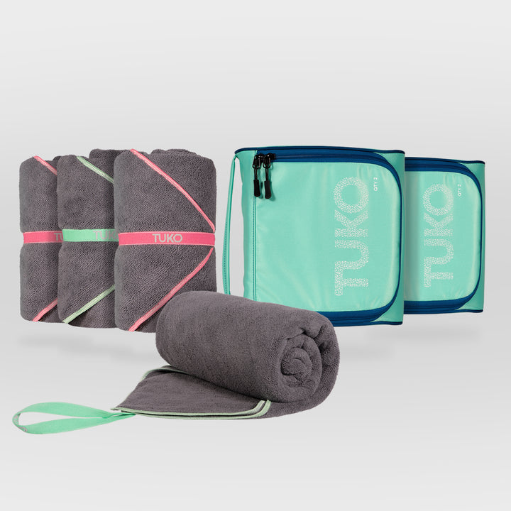 TUKO | Microfiber Swim Towel Set | Beach Towels