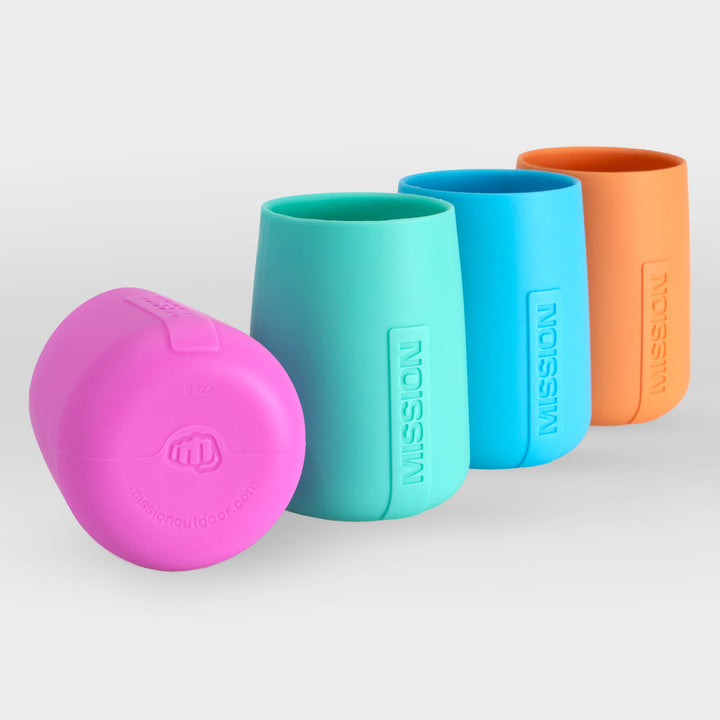 Flexible Tumblers | Set of 4 | Silicone Wine/Beverage Tumblers
