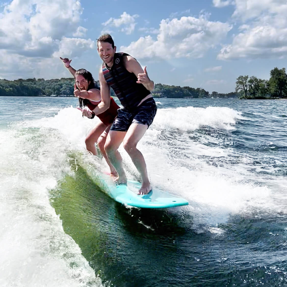 people on TANGO Wakesurf Board 