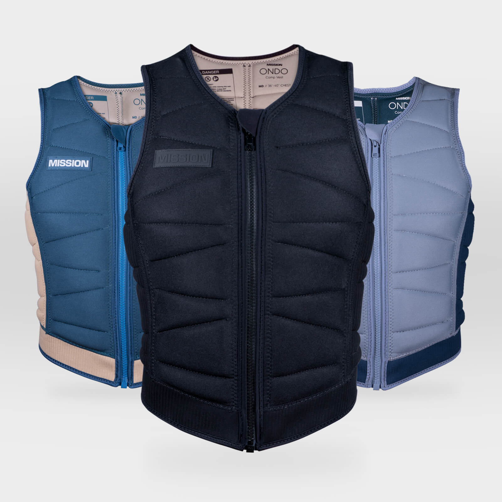 ONDO comp vest in a variety of colors