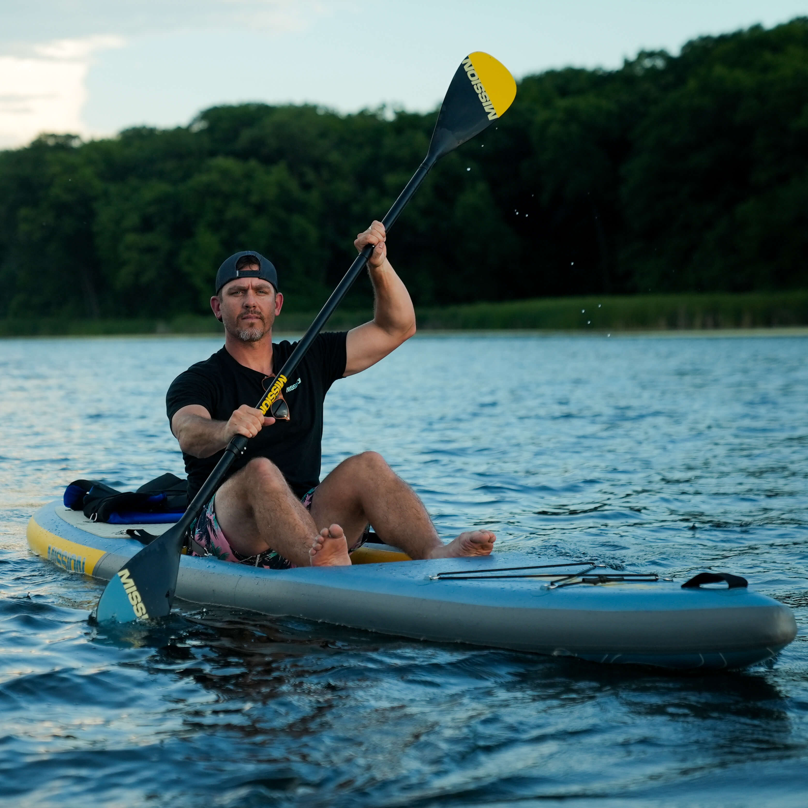 person kayaking in STILLWATER Inflatable Kayak + iSUP Crossover