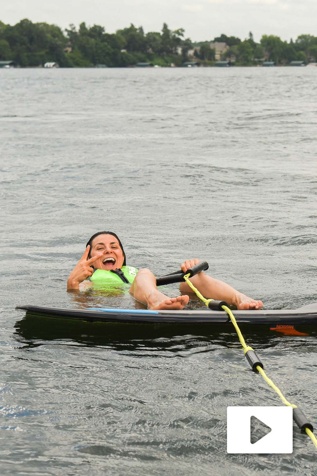 How to get up on a wakesurf board