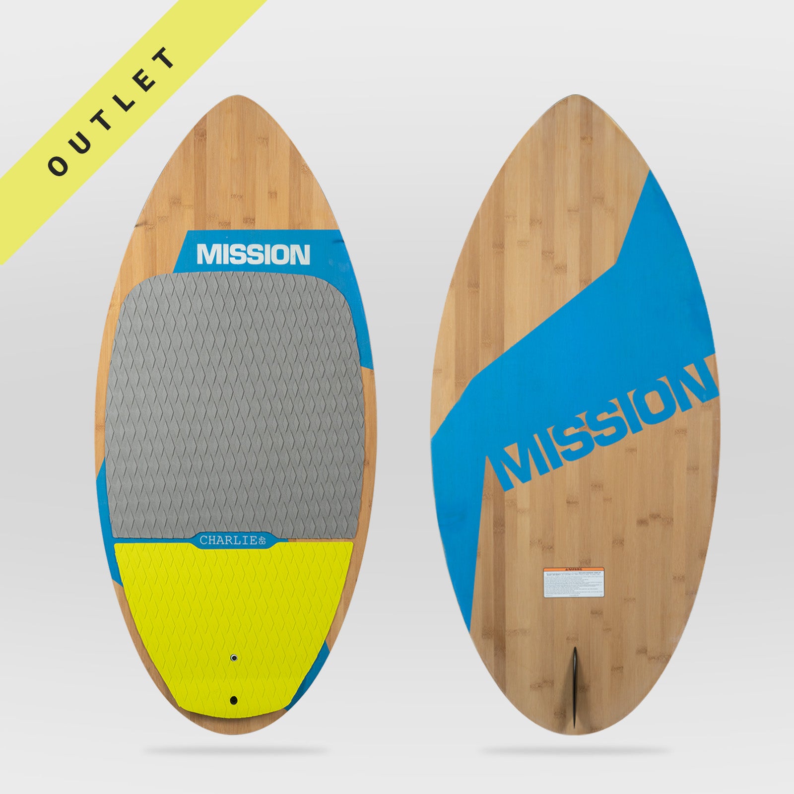 B-Stock | CHARLIE 2.0 Skim-Style Wakesurfer | MISSION Wakesurf Boards