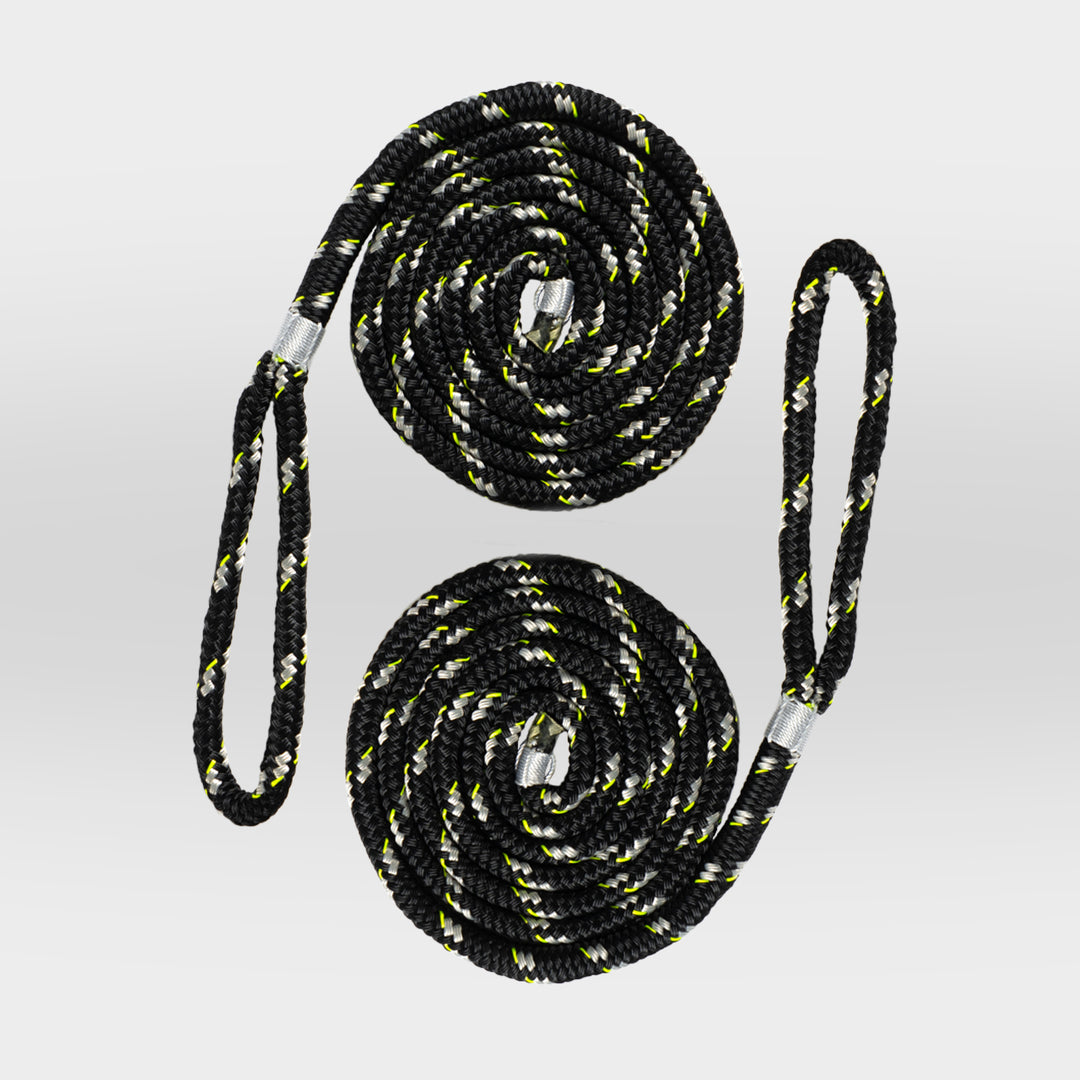 2-PK Fender Lines | 6-Ft Lines | 3/8" | Outlet - Legacy Packaging | Classic Black