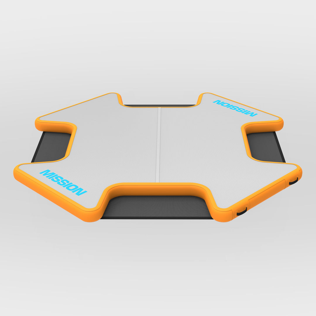 REEF PLAY | Large Inflatable Water Mat | Easy-Up Mesh on Every Side