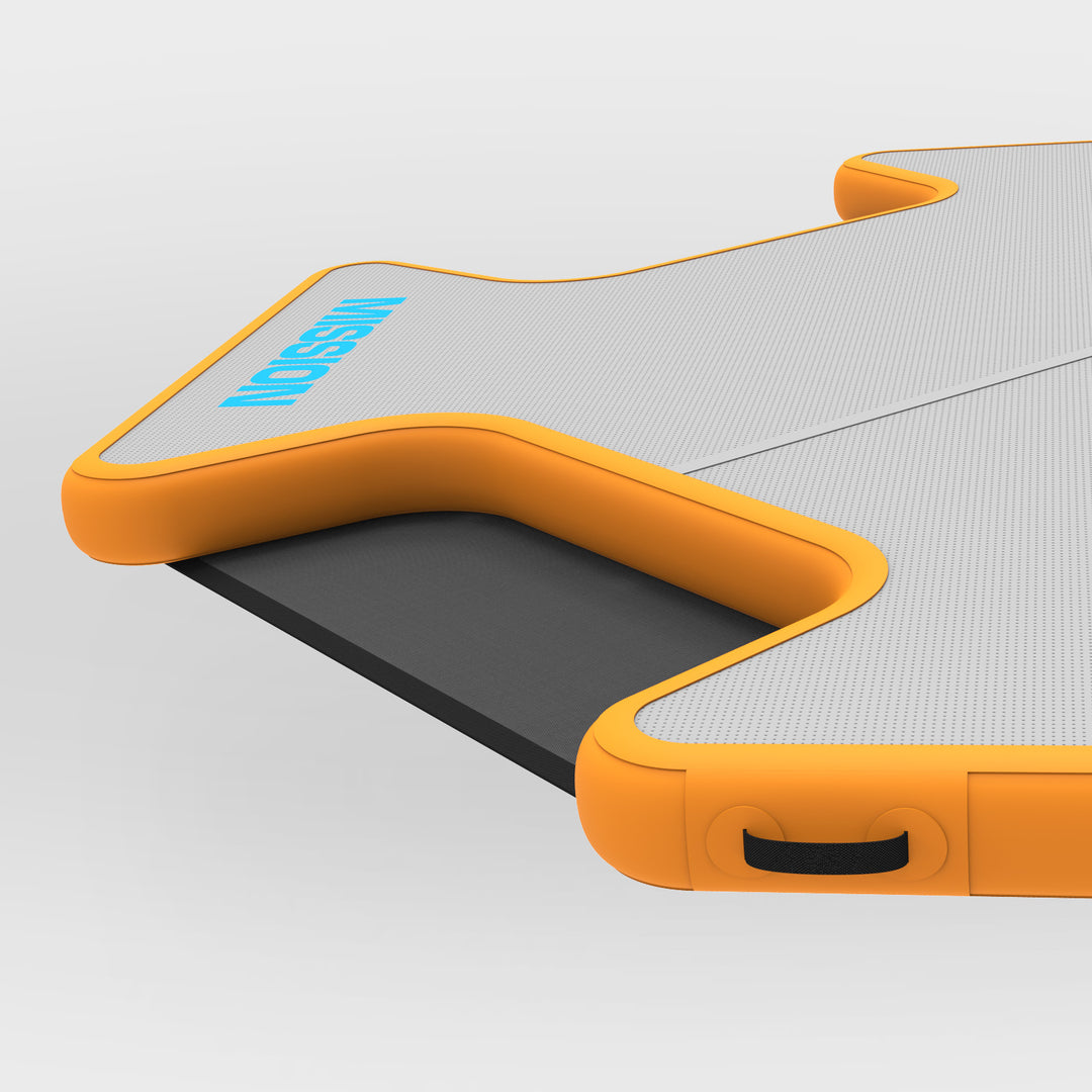 REEF PLAY | Large Inflatable Water Mat | Easy-Up Mesh on Every Side