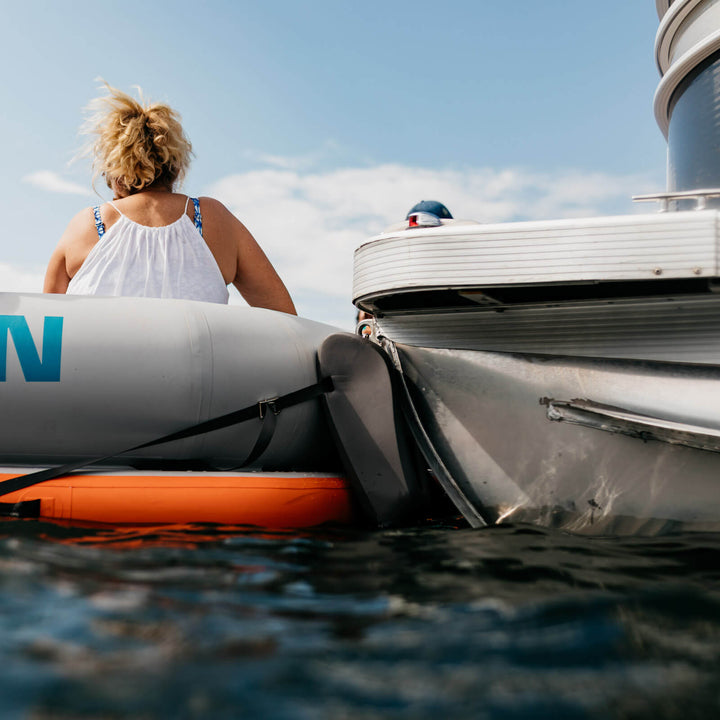 REEF DECK | Inflatable Swim Platform & Lounger | Connects to Pontoon