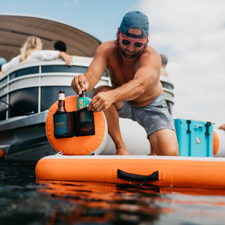 REEF DECK | Inflatable Swim Platform & Lounger | Connects to Pontoon