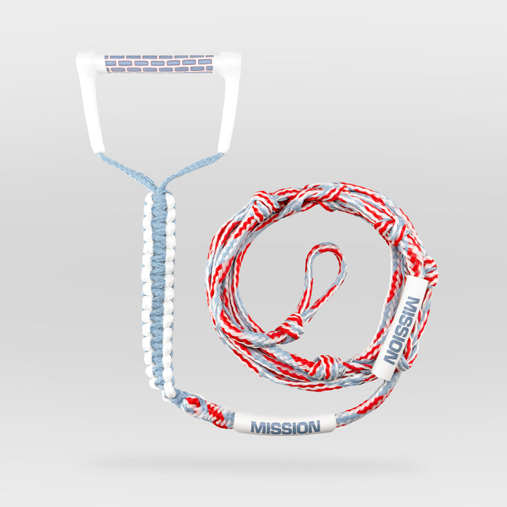 MISSION Wakesurf Rope | 22 ft Adjustable Surf Rope &amp; Handle