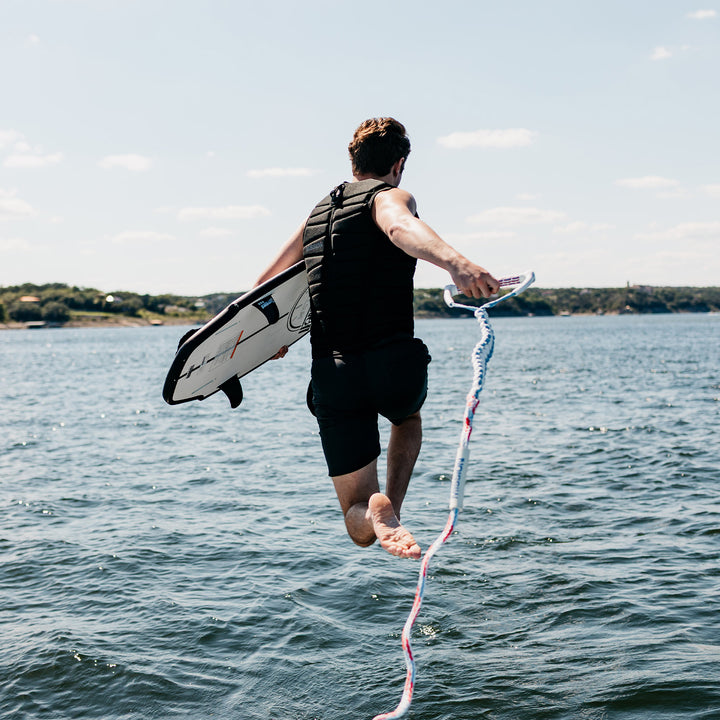 MISSION Wakesurf Rope | 22 ft Adjustable Surf Rope &amp; Handle