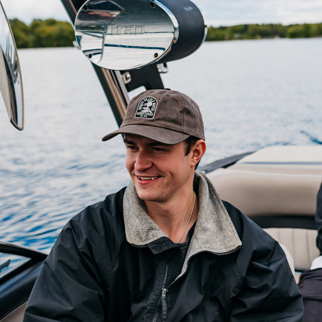 Six Panel Waxed Canvas Dad Hat | Raised on Cold Water