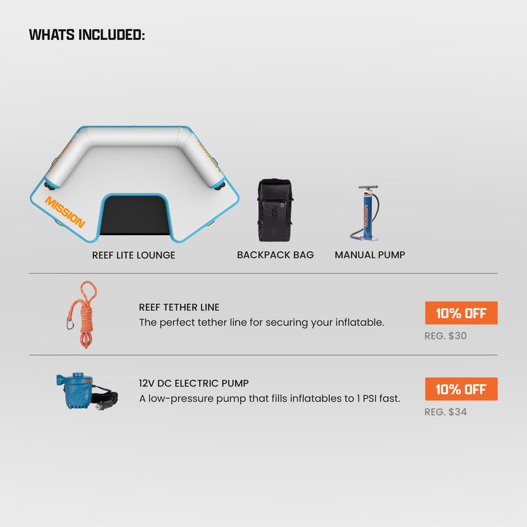 REEFLITE LOUNGE | Lightweight Water Lounger + Easy-up