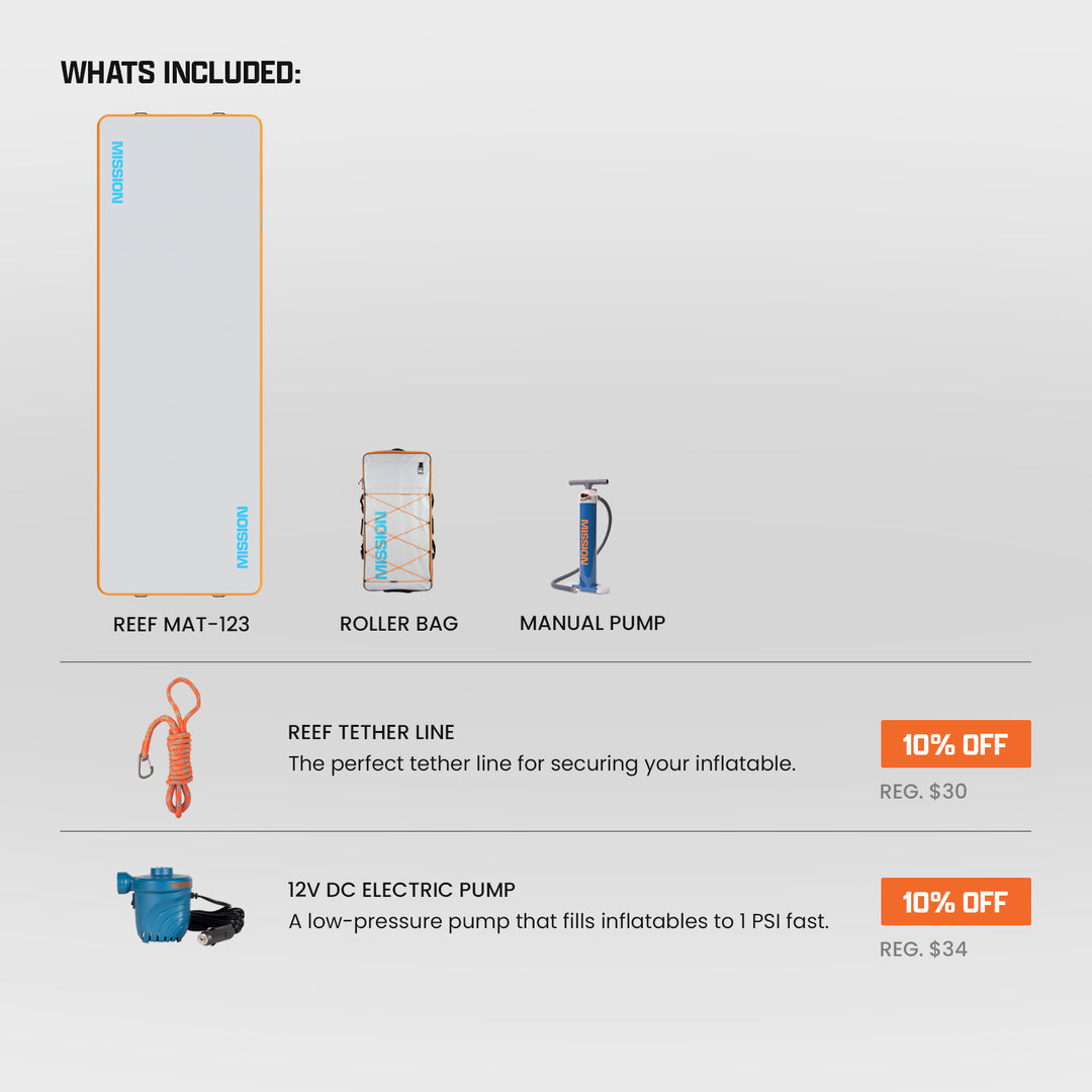 REEF MAT | Inflatable Water Mat | The Original MISSION Mat