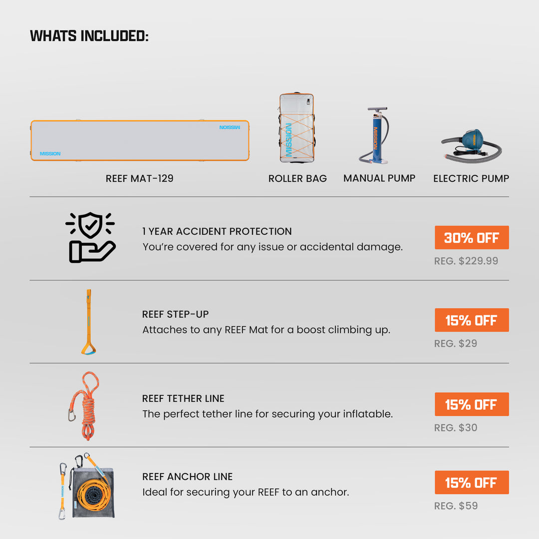 REEF MAT | Inflatable Water Mat | The Original MISSION Mat