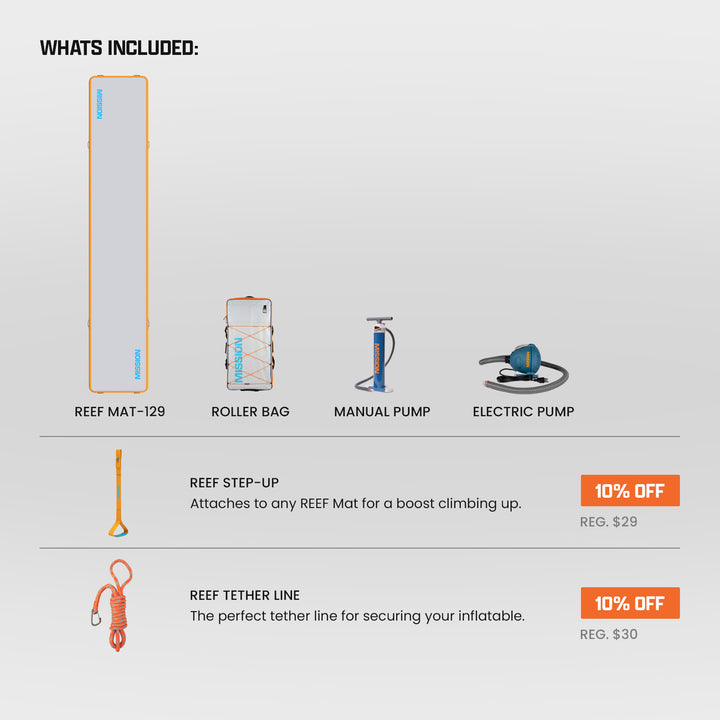 REEF MAT | Inflatable Water Mat | The Original MISSION Mat