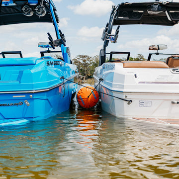 Comfortabele Bedflex Rugleuning Rond Blauw voor Jouw Boot - XXL water