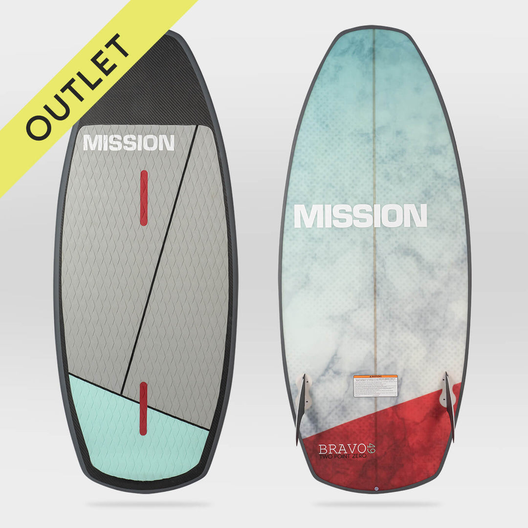 B-Stock | BRAVO 2.0 Surf-Style Wakesurfer | MISSION Wakesurf Boards