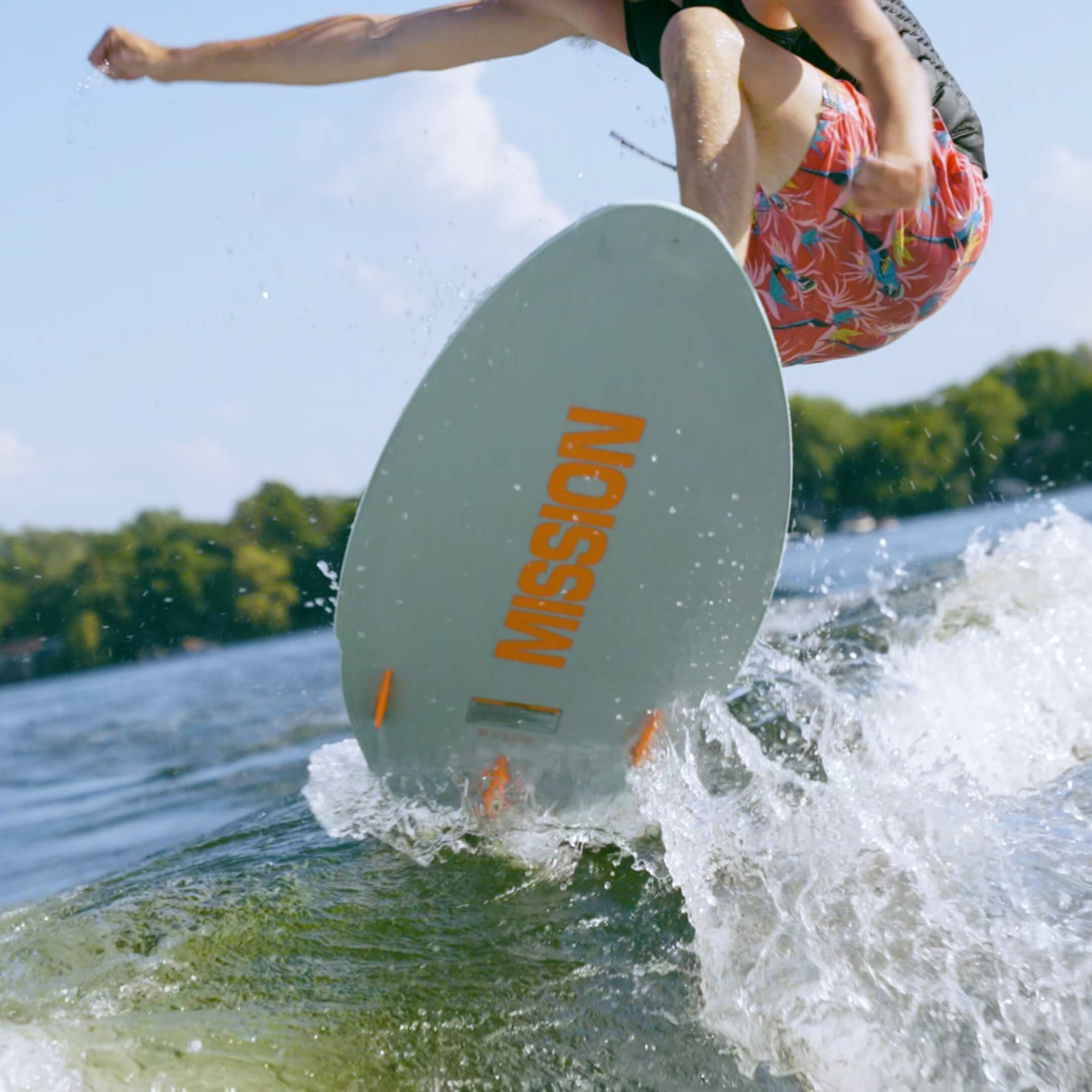person on lake with kilo wakesurfer