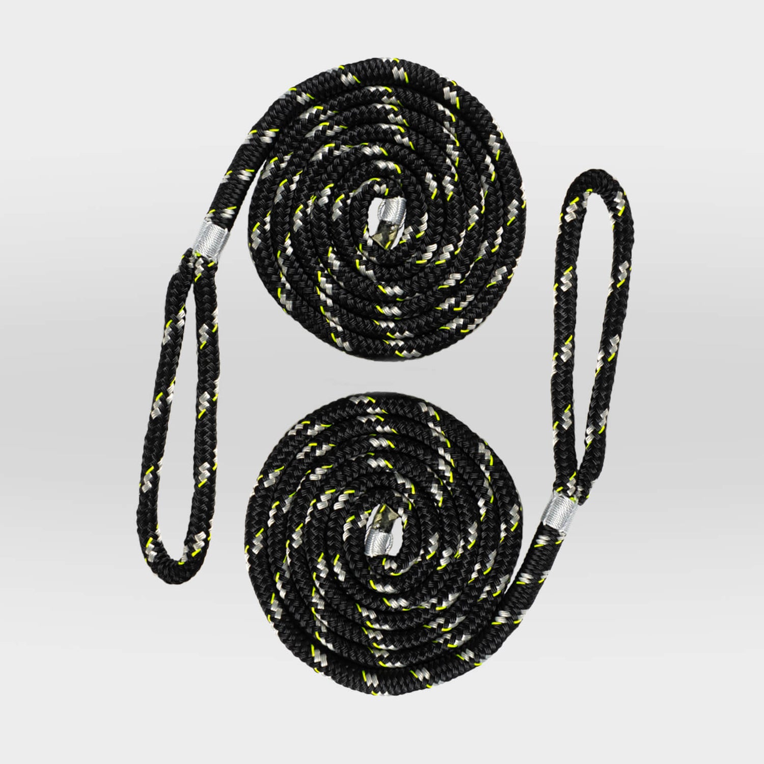 #color_classic-black; rolled up boat fender lines set of 2