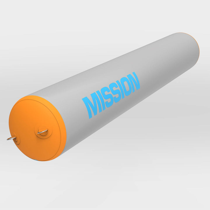 side angled view of titan inflatable fender