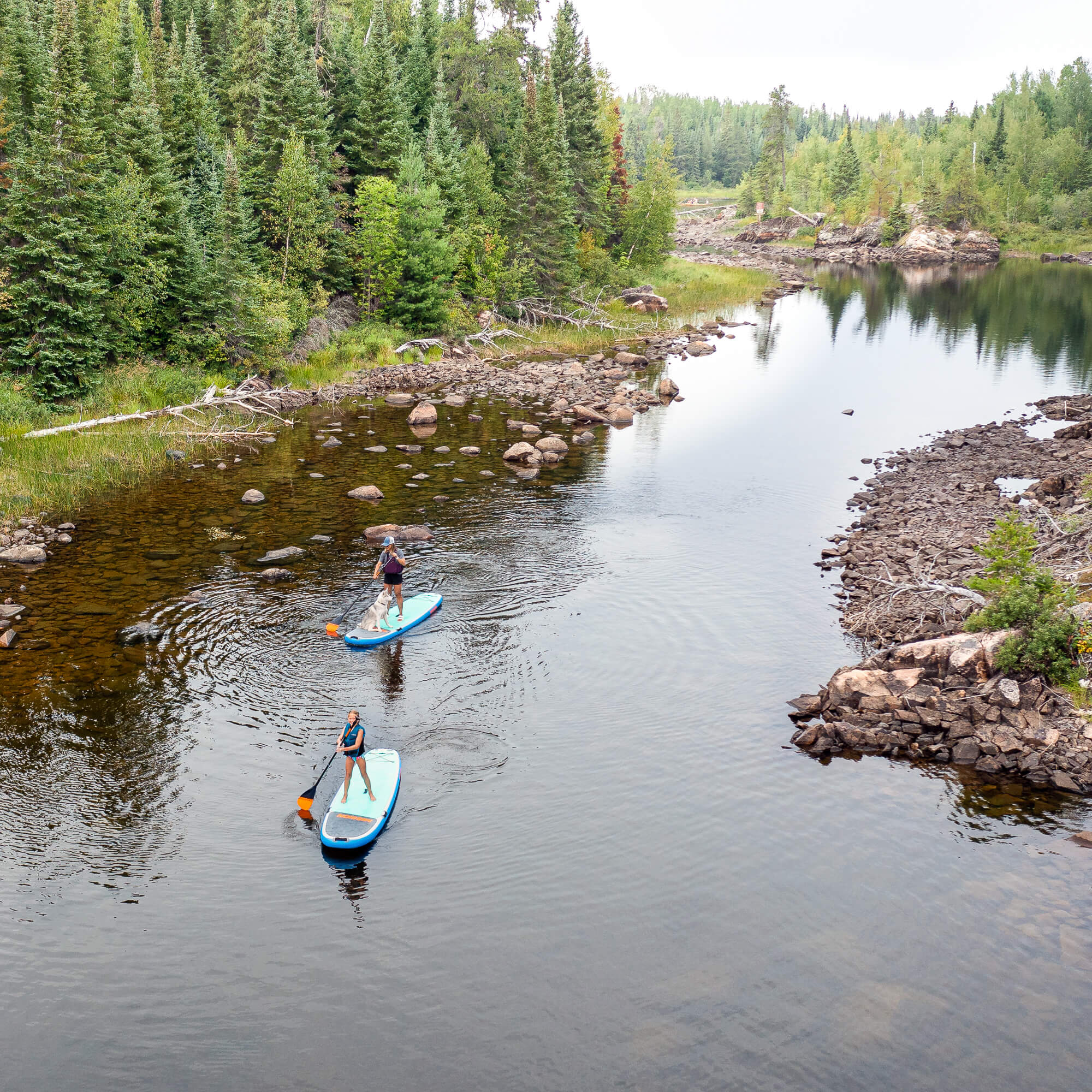 people paddling on ZEN Inflatable SUP