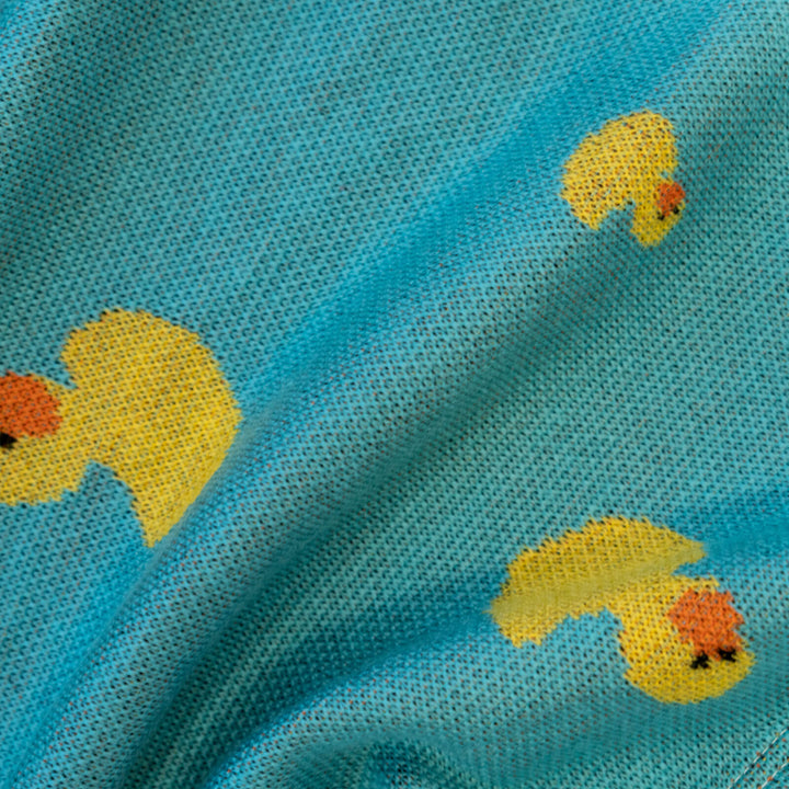 quack board sock close up 